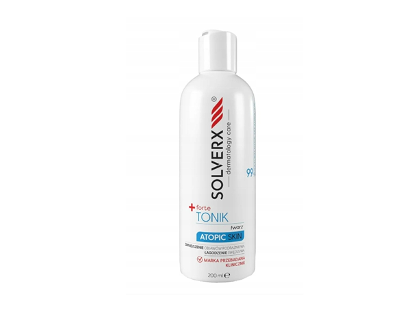 Solverx Atopic Skin + Forte, tonik do skóry atopowej i łuszczycowej, 200 ml