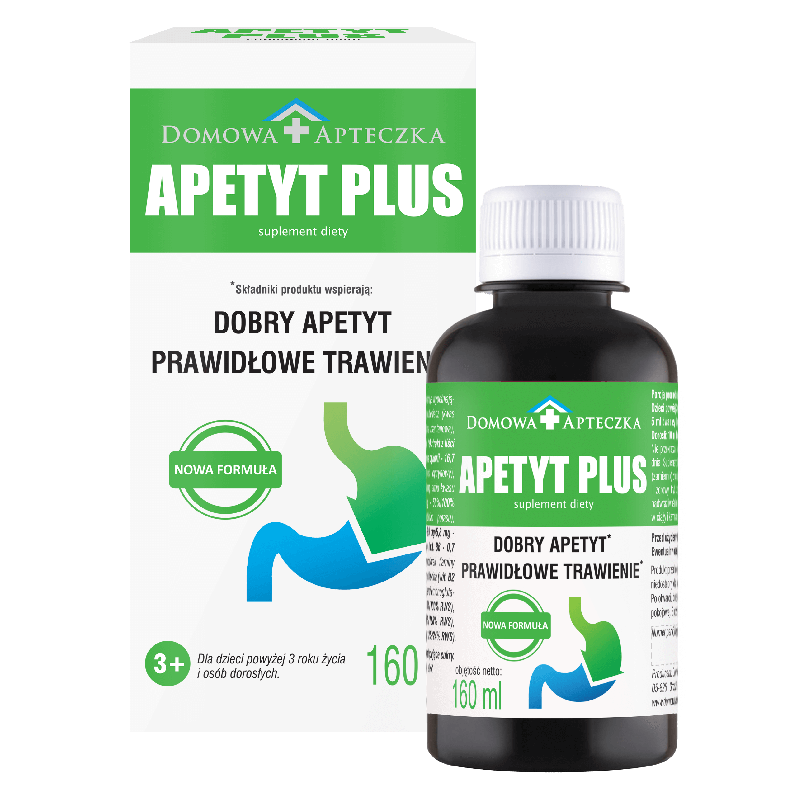 Apetyt Plus płyn ze składnikami wspomagającymi apetyt, 160 ml