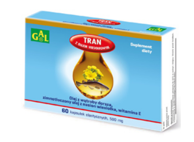 Gal, kapsułki z tranem z olejem wiesiołkowym, 60 szt.