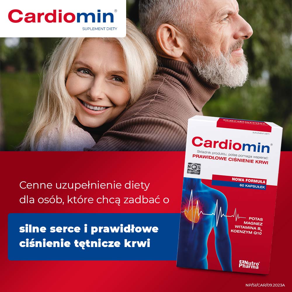 Cardiomin, kapsułki ze składnikami regulującymi ciśnienie krwi, 60 szt.