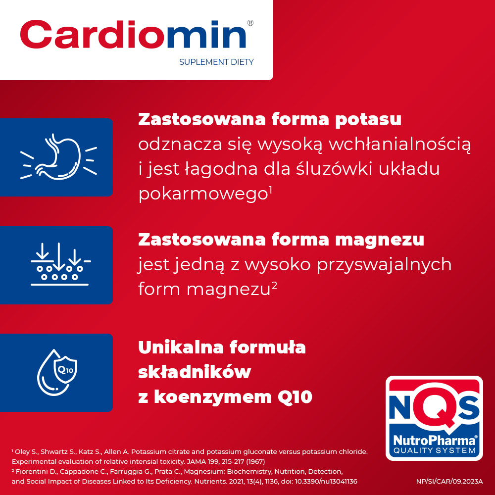 Cardiomin, kapsułki ze składnikami regulującymi ciśnienie krwi, 60 szt.