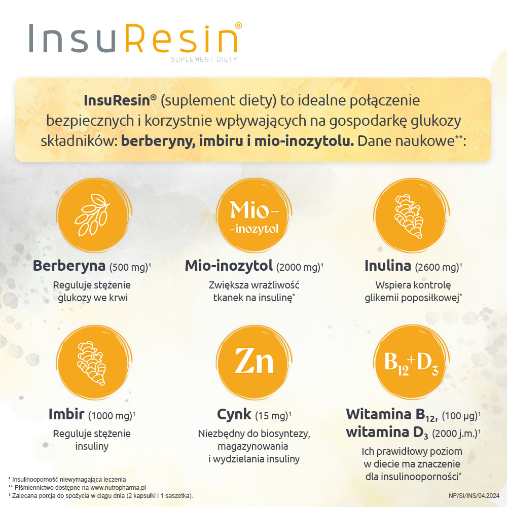 Insuresin, 30 saszetek + 60 kapsułek