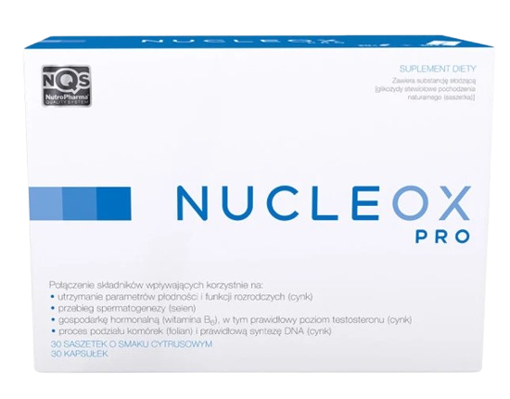 Nucleox PRO, 30 saszetek o smaku cytrusowym + 30 kapsułek