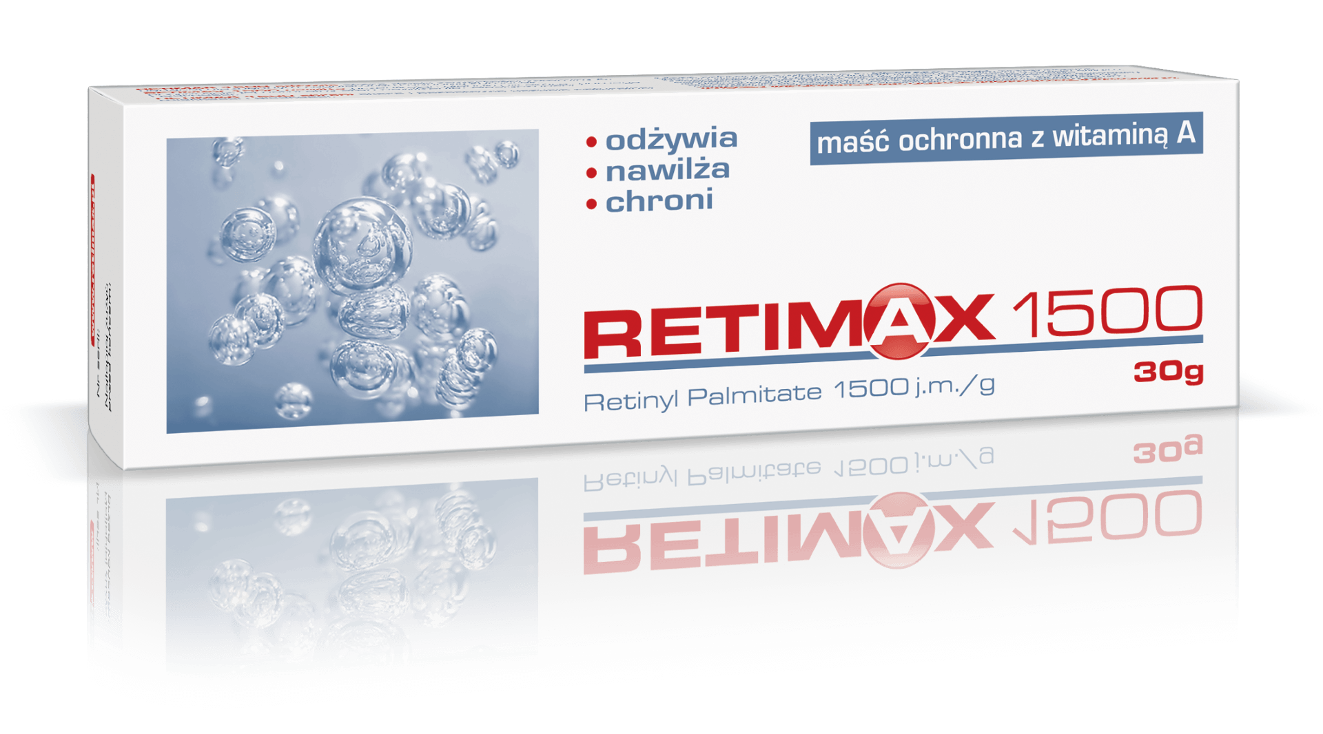 Retimax 1500, maść o działaniu nawilżającym i odżywiającym, z witaminą A, tuba 30 g
