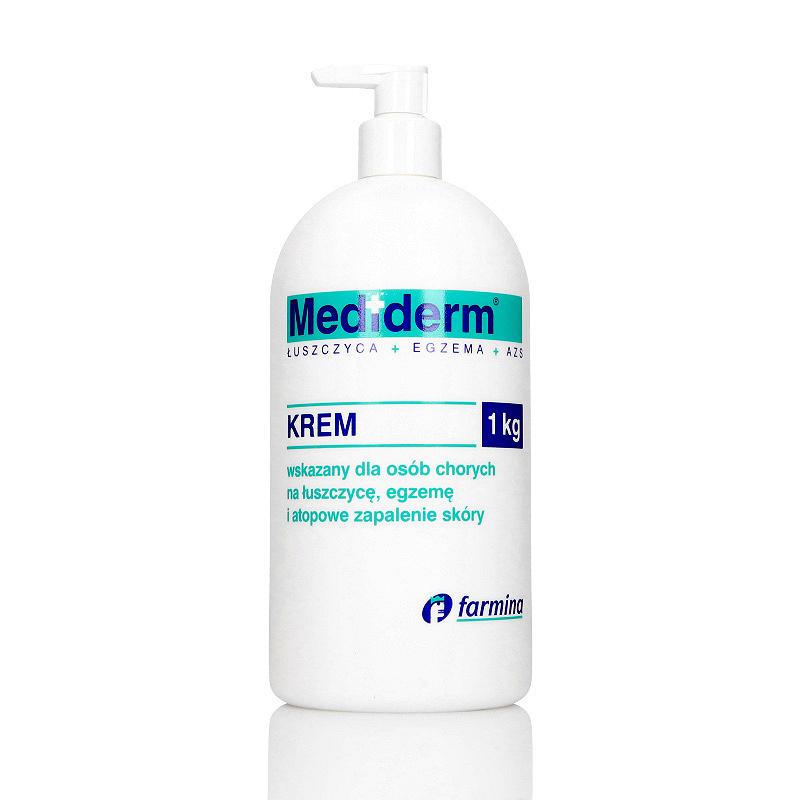 Mediderm Cream, krem pielęgnujący suchą skórę w przebiegu łuszczycy i egzemy, 1 kg