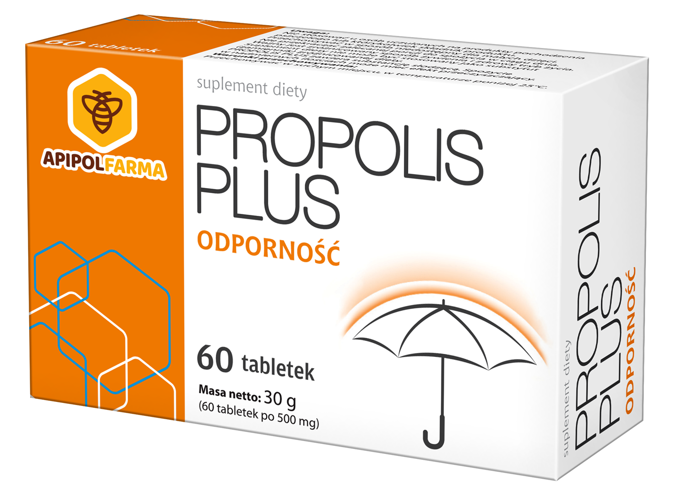 Propolis Plus, tabletki ze składnikami wspomagającymi odporność, 60 szt.