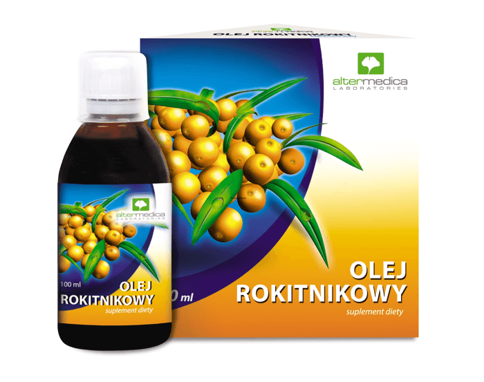 Olej Rokitnikowy ze składnikami wspierającymi układ pokarmowy, 100 ml
