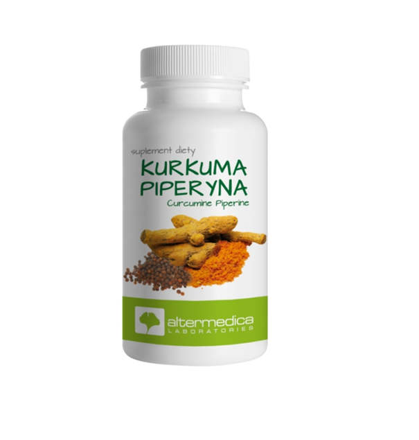 Kurkuma piperyna, kapsułki ze składnikami wspomagającymi trawienie, 60 szt.