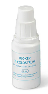 Bloker z Colostrum, płyn na skórę głowy dla osób stosujących zabiegi koloryzacji i rozjaśniania, 10 ml