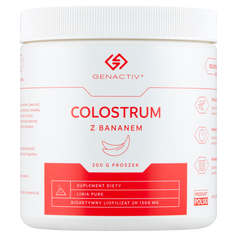 Genactiv Colostrum z bananem proszek 200 g