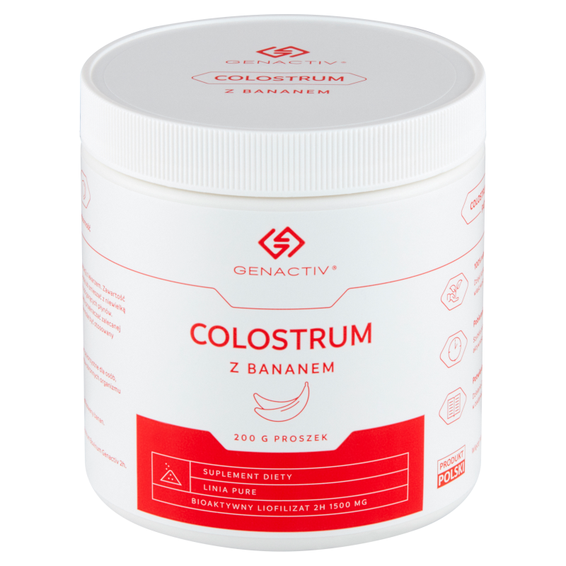 Genactiv Colostrum z bananem, proszek 200 g