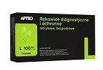 Rękawice czarne nitrylowe diagnostyczne i ochronne, bezpudrowe, rozmiar L, 100 szt.
