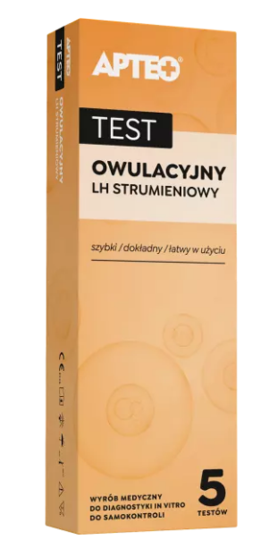 APTEO Test owulacyjny LH strumieniowy, 5 szt.