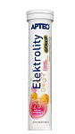 Elektrolity Senior APTEO tabletki musujące ze składnikami na utrzymanie równowagi elektrolitowej o smaku malinowo-cytrynowym, 20 szt.