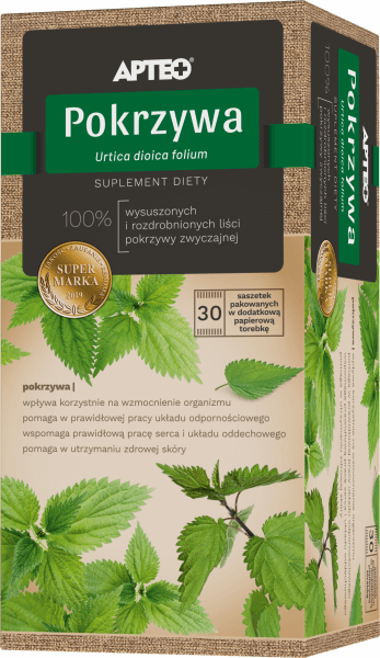Pokrzywa APTEO zioła ze składnikami wspomagającymi układ odpornościowy i oddechowy 30 sasz., 1,5 g