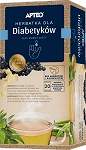 Herbatka dla diabetyków APTEO zioła ze składnikami wspierającymi utrzymanie prawidłowego poziomu glukozy we krwi, 20 sasz., 2 g