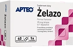 Żelazo APTEO kapsułki ze składnikami wspierającymi prawidłową produkcję czerwonych krwinek i hemoglobiny, 40 szt.