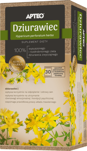 Dziurawiec APTEO zioła na odprężenie, zdrowy sen, 30 sasz.