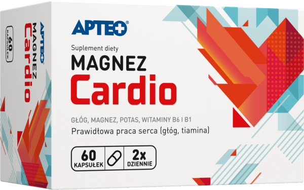 Magnez Cardio APTEO, kapsułki ze składnikami wspierającymi prawidłową pracę serca, 60 szt.