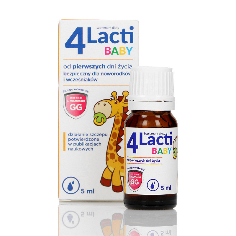 4 Lacti Baby, krople, butelka 5 ml