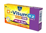D-Vitum forte ULTRA 4000 j.m. 200 µg K2 60 kapsułek