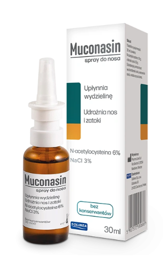 MUCONASIN, spray do nosa, 30 ml