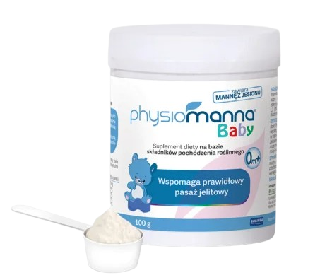 Physiomanna Baby, proszek na zaparcia dla dzieci, 100 g