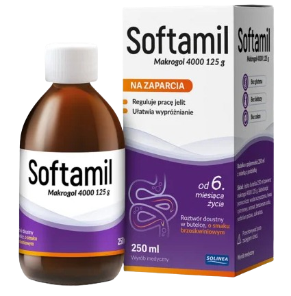 Softamil, roztwór doustny, na zaparcia, 250 ml