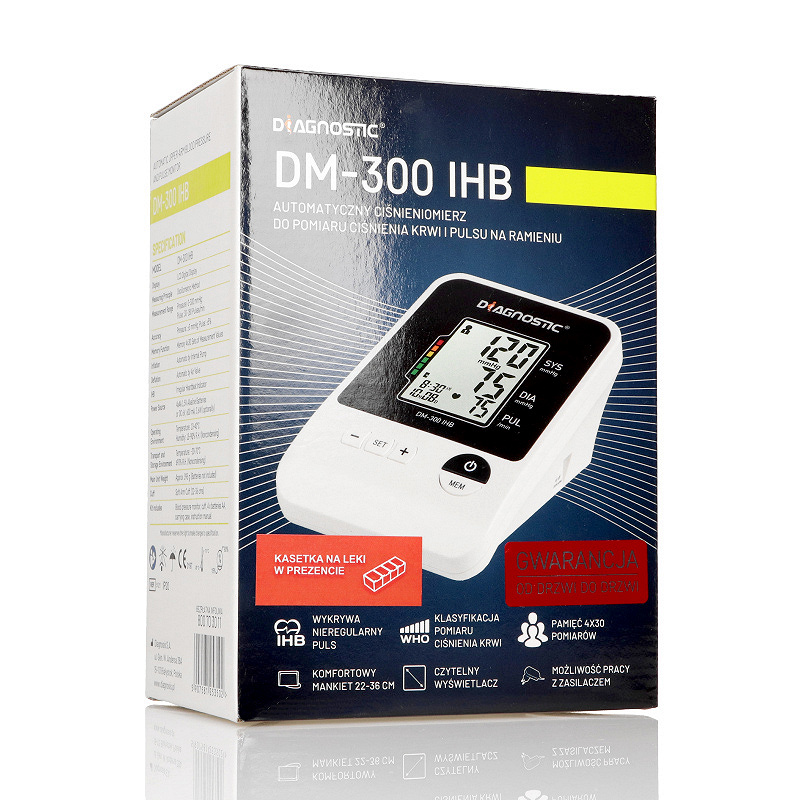 Ciśnieniomierz elektroniczny Diagnostic DM-300 IHB, naramienny, 1 szt.