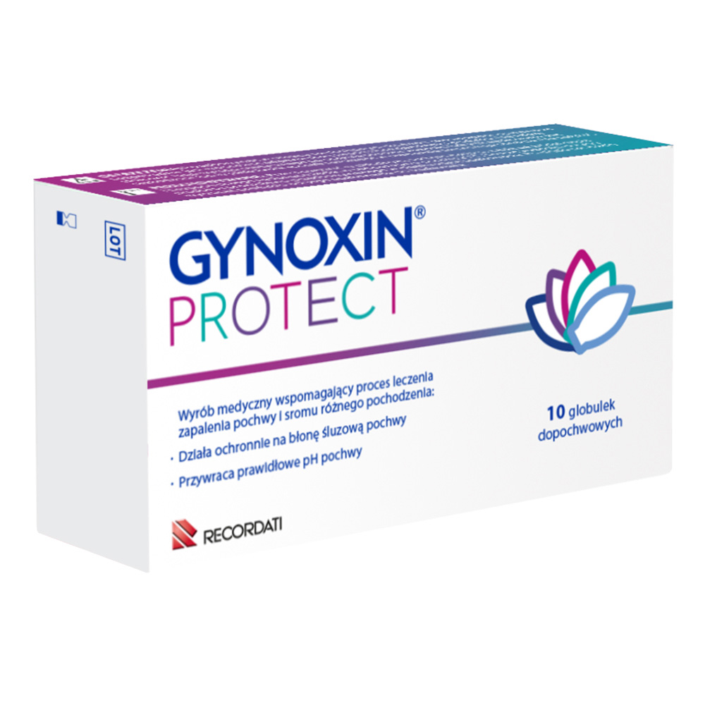 Gynoxin Protect, globulki dopochwowe regenerujące śluzówkę pochwy, 10 x 2g