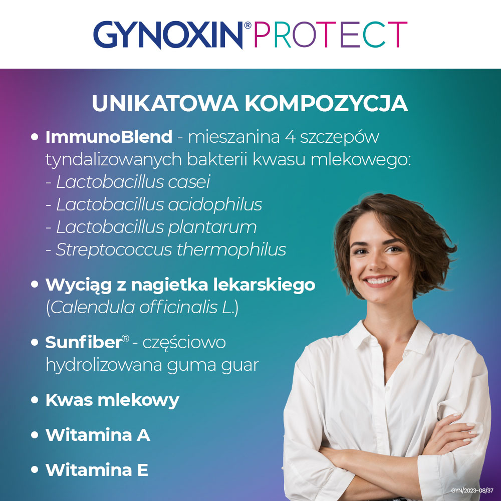 Gynoxin Protect, globulki dopochwowe regenerujące śluzówkę pochwy, 10 x 2g