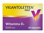 Vigantoletten Max 2000 j.m. kapsułki z witaminą D wspierającą mięśnie i kości, 60 szt.