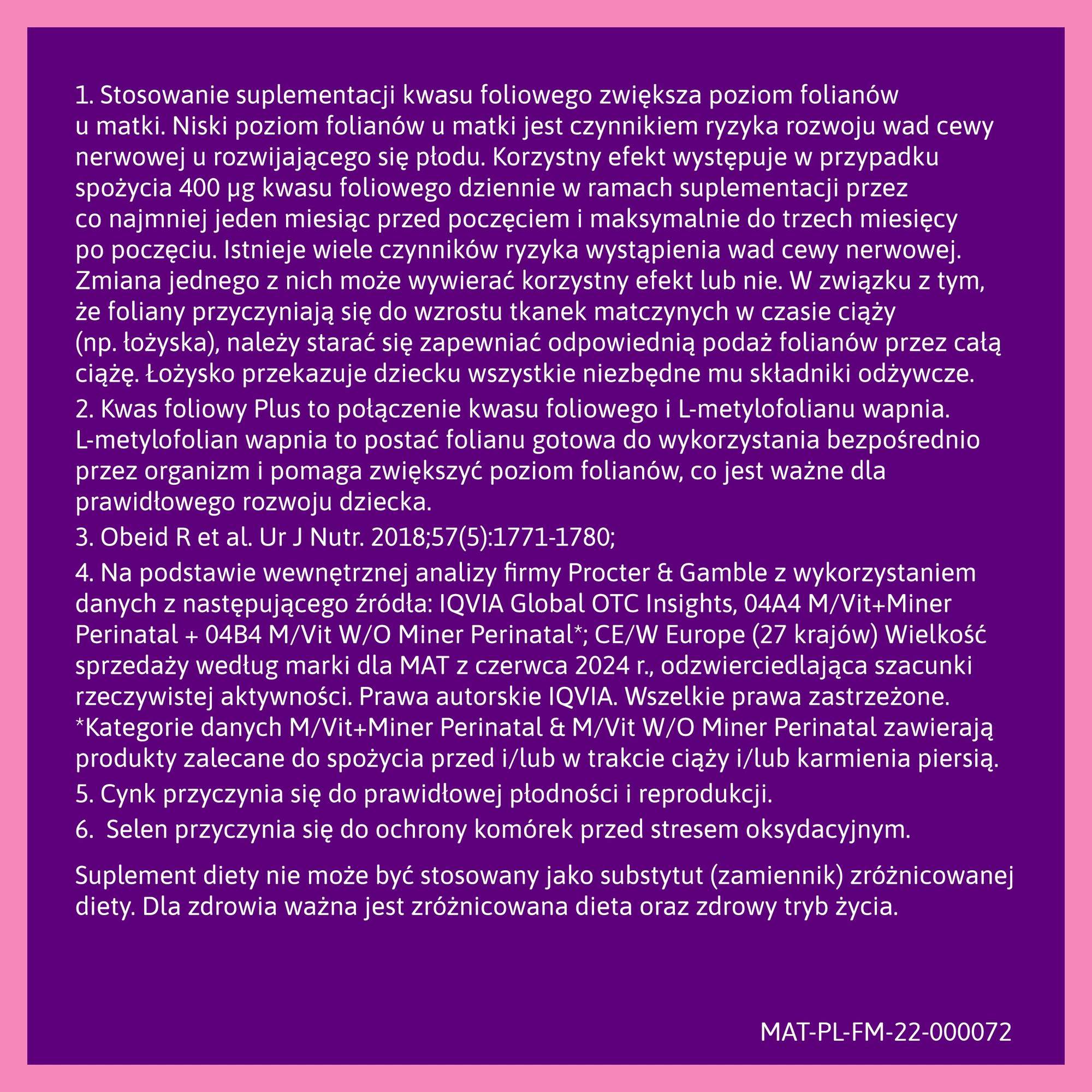 Femibion® 0 Planowanie ciąży, kwas foliowy plus², 28 tabletek