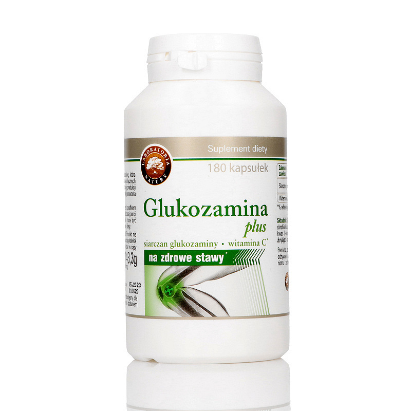 Glukozamina Plus, kapsułki ze składnikami wspierającymi funkcjonowanie stawów, 180 szt.