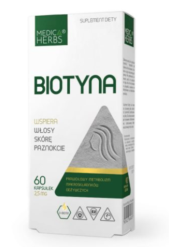Medica Herbs, biotyna, 60 kaps.