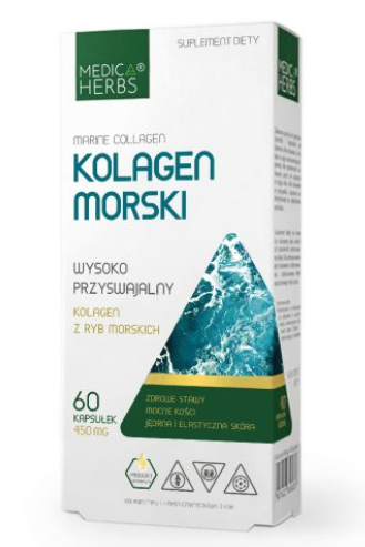 Medica Herbs, kolagen morski, 60 kaps.
