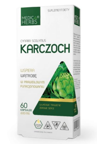 Medica Herbs, karczoch, 60 kaps.