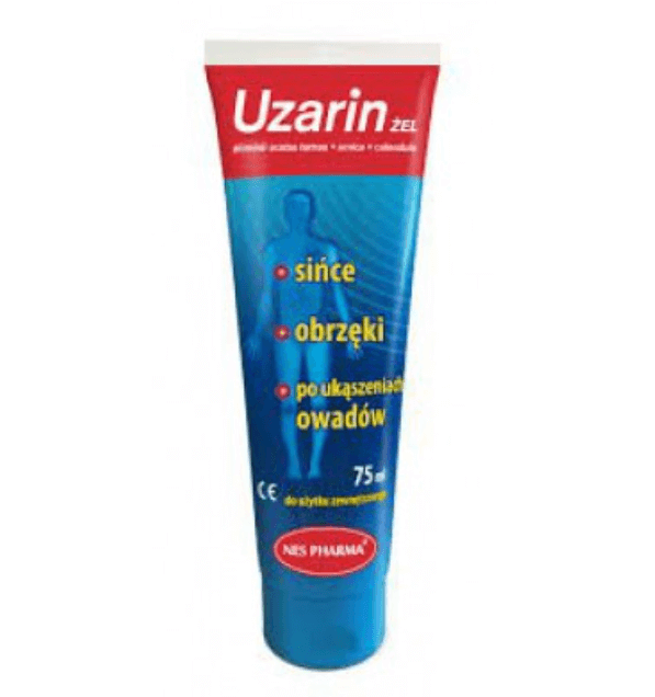 Uzarin, żel na sińce, obrzęki, po ukąszeniach owadów, 75 ml