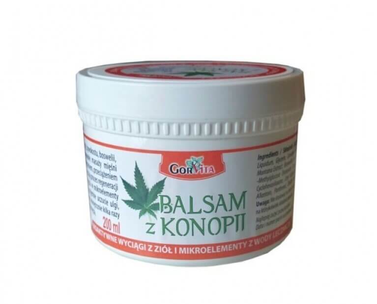 Balsam z konopii, zawierający bioaktywne wyciągi z ziół i pielęgnujący naskórek, 200 ml