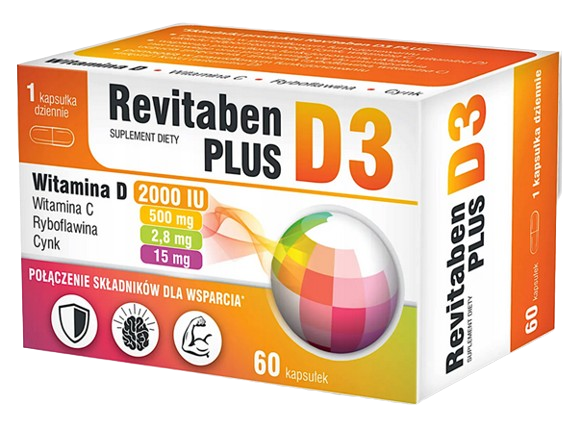 Revitaben D3 Plus, 60 kapsułek