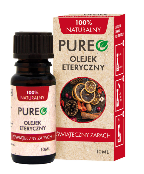 Pureo Świąteczny Zapach naturalny olejek eteryczny, 10 ml