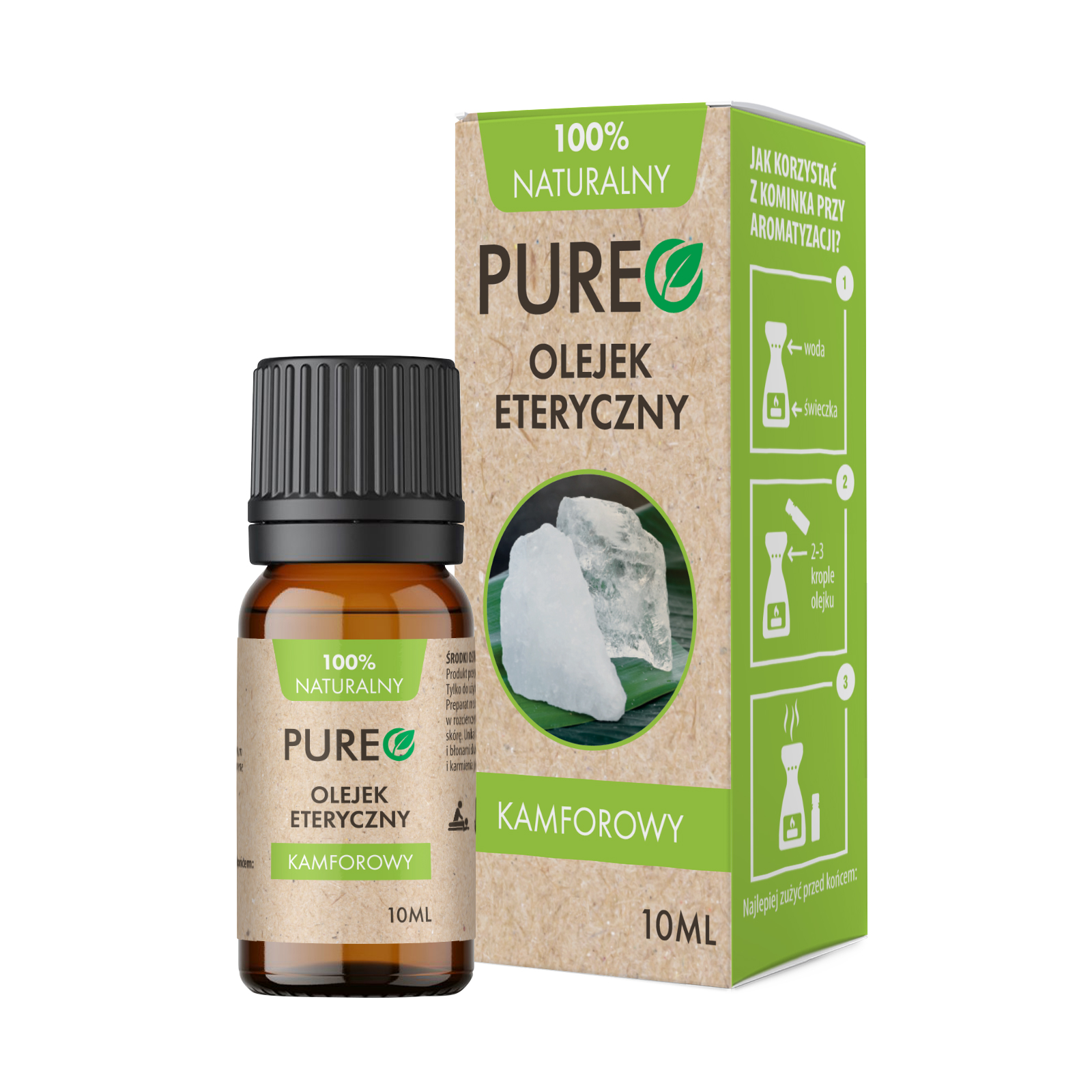 PUREO Olejek eteryczny, kamforowy, 10 ml