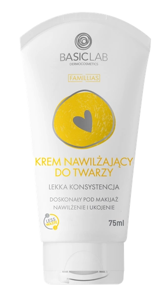 BasicLab, krem nawilżający do twarzy, 75 ml