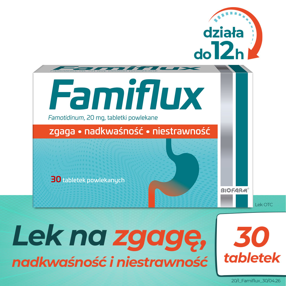 Famiflux 20 mg, 30 tabletek powlekanych