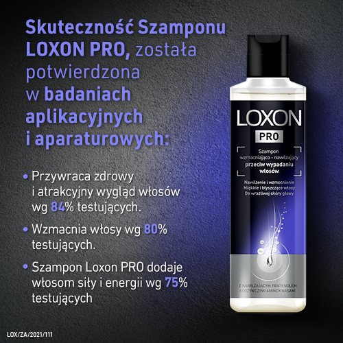 LOXON PRO, szampon wzmacniająco-nawilżający przeciw wypadaniu włosów, 250 ml