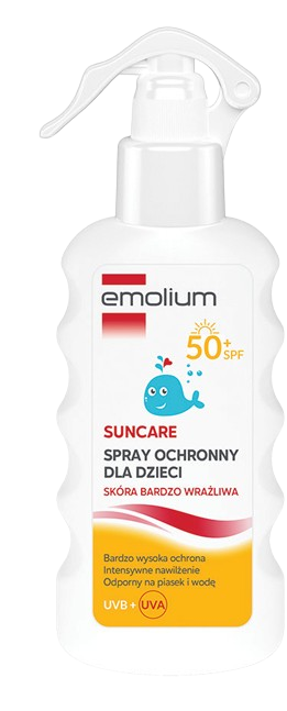 Emolium Suncare, spray ochronny dla dzieci SPF 50+, 175 ml