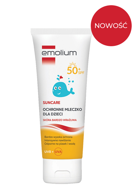 Emolium Suncare, ochronne mleczko, SPF 50 +, 125 ml