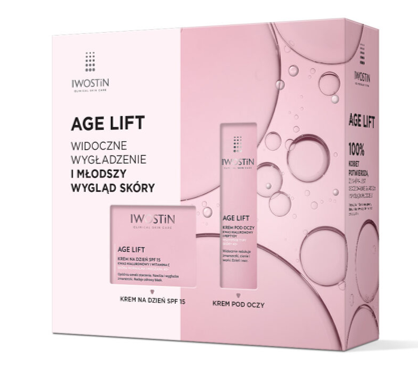 Iwostin Age Lift, zestaw: krem na dzień, SPF 15, 50 ml + krem pod oczy, 15 ml