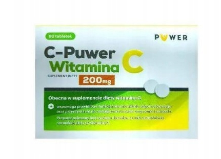C-Puwer Witamina C 200 mg,  60 tabletek