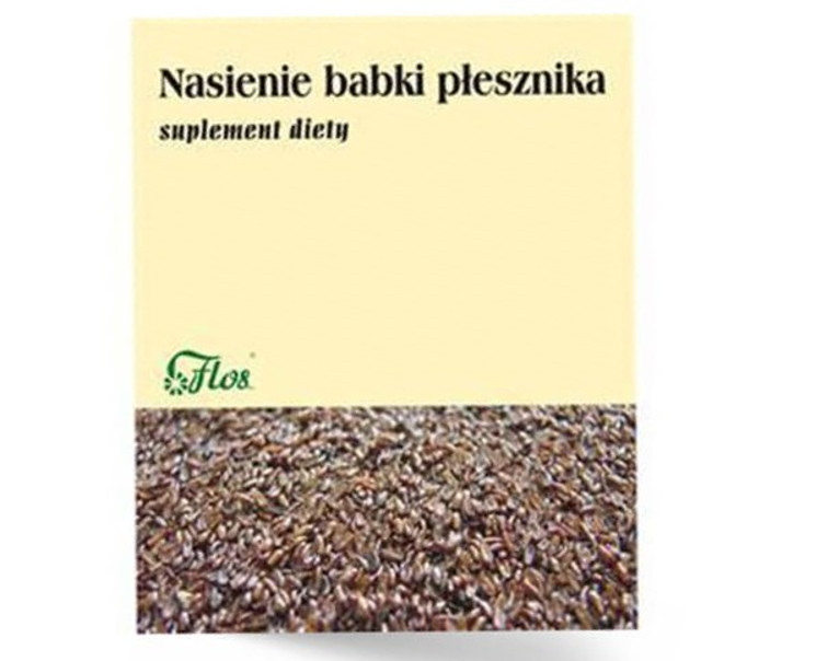 Nasienie babki płesznika, nasiona działające jak środek przeczyszczający, wpływający na przemianę materii, 100 g
